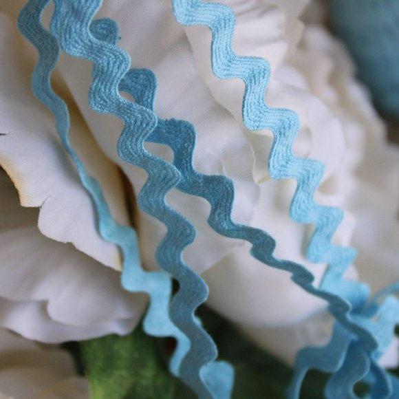 Vintage 1960s Ric Rac Trim, Blue / 5mm wide, 5 yards / Sewing  Supply - Picture 3 of 10